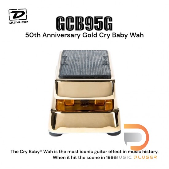 Jim Dunlop GCB95G 50th Anniversary Gold Cry Baby Wah
